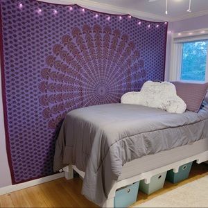 UO Purple Magical Thinking Medallion Tapestry